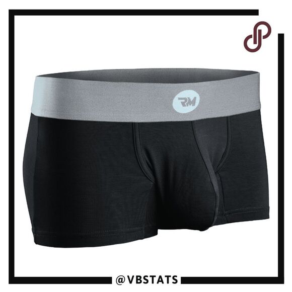 Real Men Apparel Company Men's Pouch Underwear Boxer Briefs Silver Black Medium - Picture 1 of 6